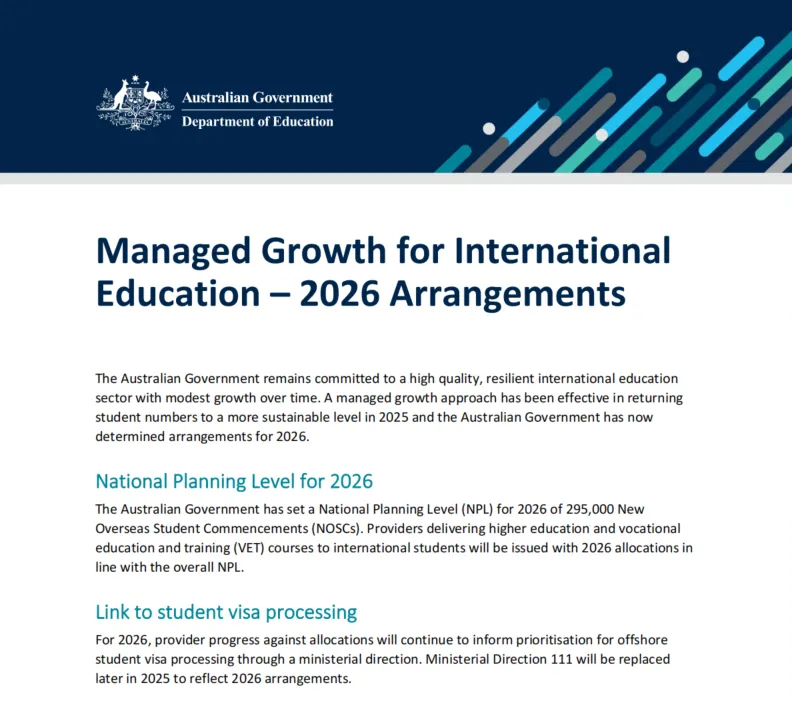 2026年澳洲各大学国际生配额公布!哪些大学名额最多?