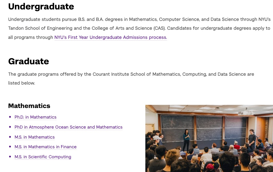 NYU 学院重构｜Tandon CS和CAS CS/DS/数学专业强强联手！