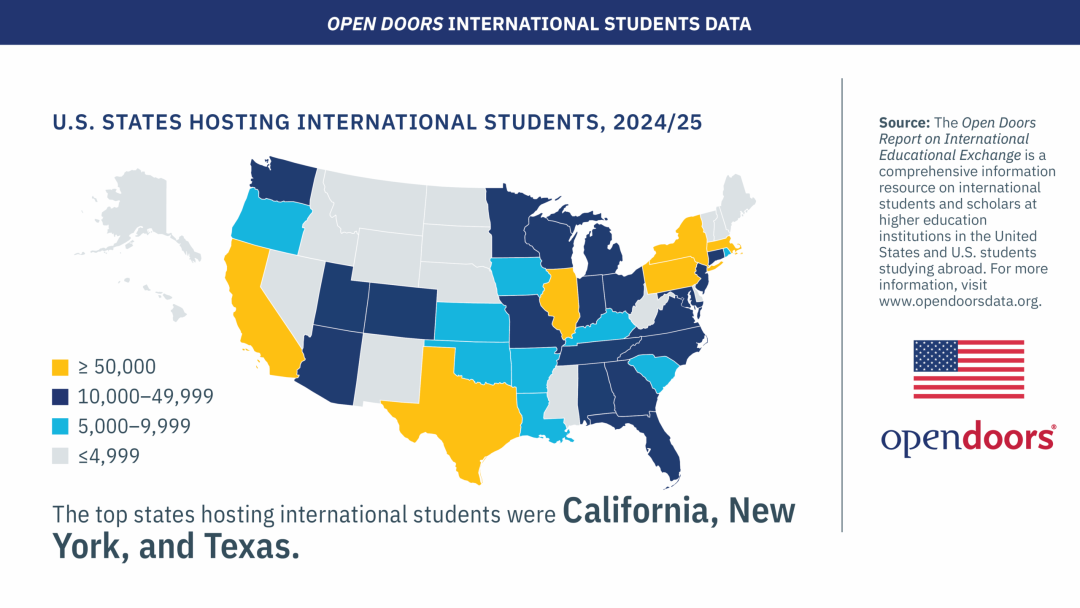 2025官方报告！美国国际生总人数创新高，大陆本科生人数暴跌，STEM专业仍是顶流