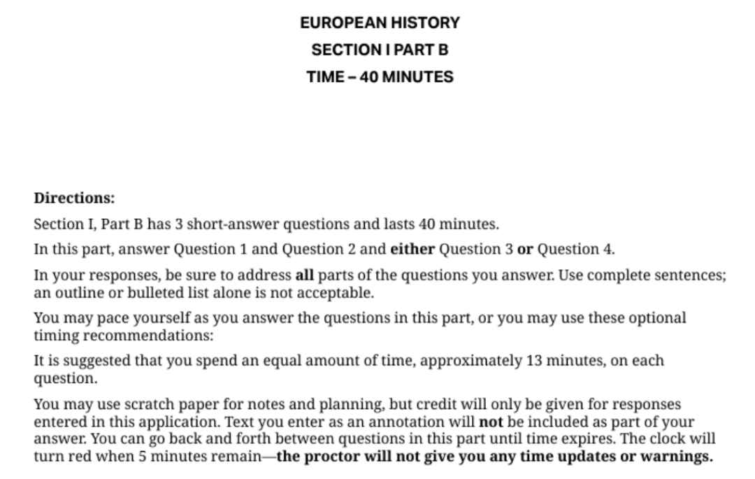 AP European History 各章节重点 AP European History 各章节重点