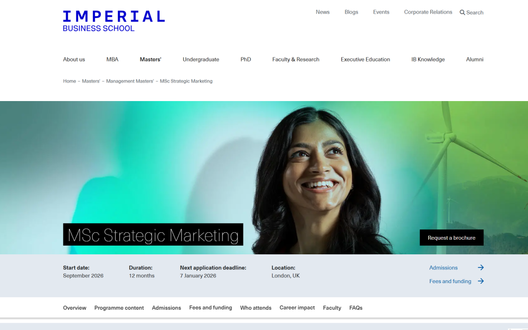 剑桥/IC/LSE/UCL的MKT项目怎么选？G5市场营销专业详细解析