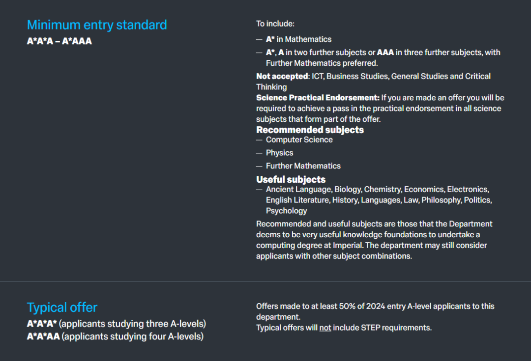 官网公布!帝国理工最新Con要求一览! 官网公布!帝国理工最新Con要求一览!