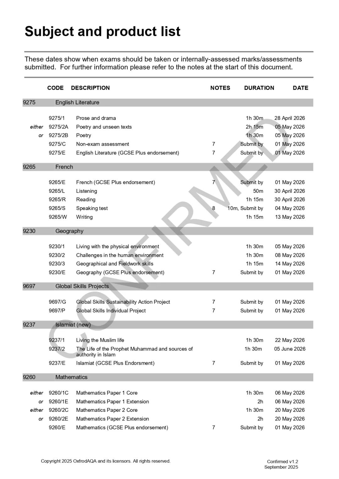 终于!CIE正式公布2026夏季A-level&IG大考时间表,开考时间提前!至此三大国际考局已集齐! 终于!CIE正式公布2026夏季A-level&IG大考时间表,开考时间提前!至此三大国际考局已集齐!