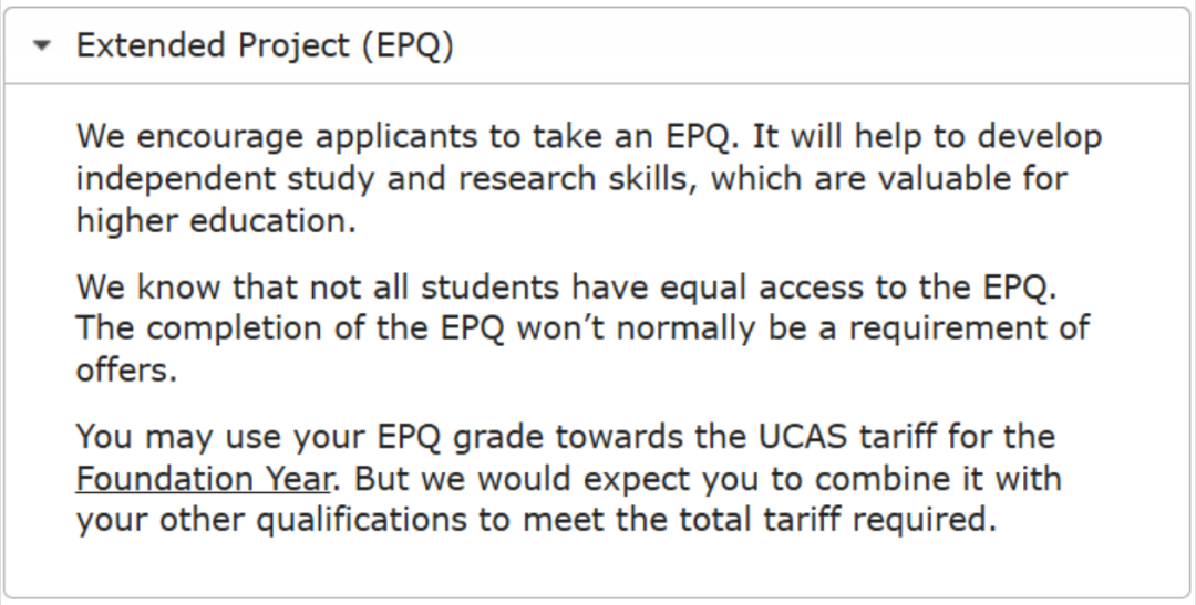 什么是EPQ？EPQ对申请有用吗？