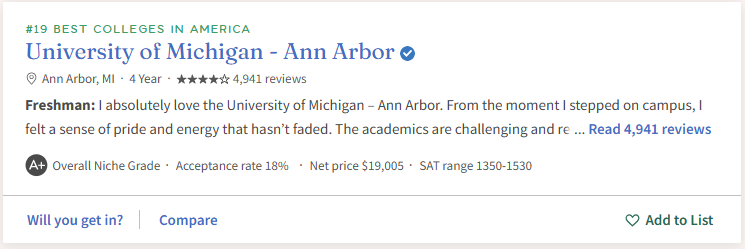 最注重真实体验的排名来了!2026年Niche全美最佳大学排名公布! 最注重真实体验的排名来了!2026年Niche全美最佳大学排名公布!