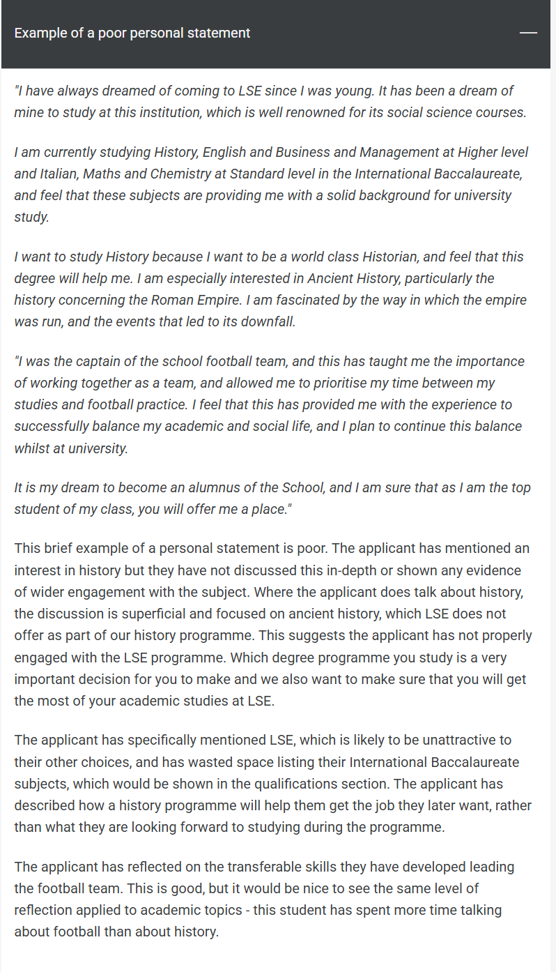 很遗憾，这类学生申请LSE会直接被拒