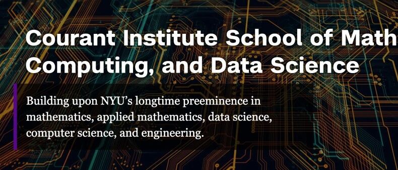 纽约大学重磅宣布2026年成立数学、计算与数据科学学院
