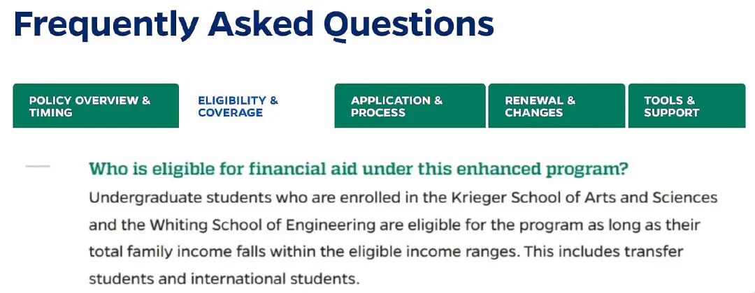 豪气！美国TOP10大学JHU官宣：对家庭收入不满20万$的家庭学费全免！