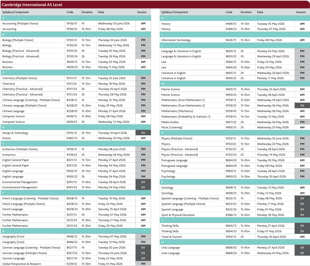 2026年A-Level夏季大考时间发布，三大考试局考试时间全部提前！
