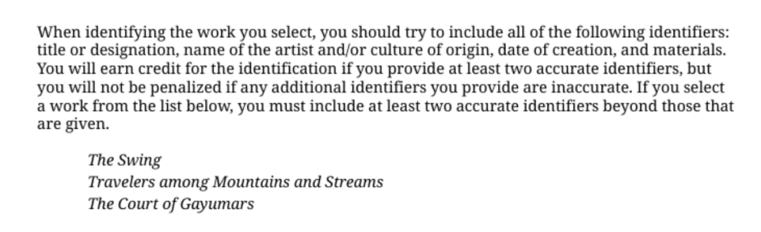 AP Art History 各章节重点 AP Art History 各章节重点