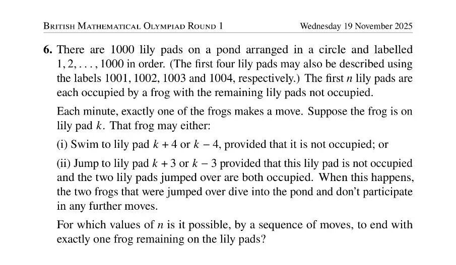 2025年英国奥数竞赛真题及答案出炉 2025年英国奥数竞赛真题及答案出炉