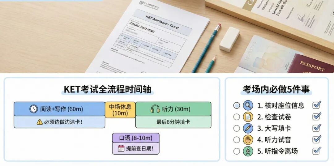 KET考前必看！女儿拿下卓越146分，我总结了这份“保姆级”考场避坑指南！（附清单）