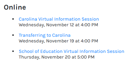 2025-2026美国TOP30综合性大学11月线上宣讲会汇总 | 绝不能错过的与招生官交流的宝贵机会！