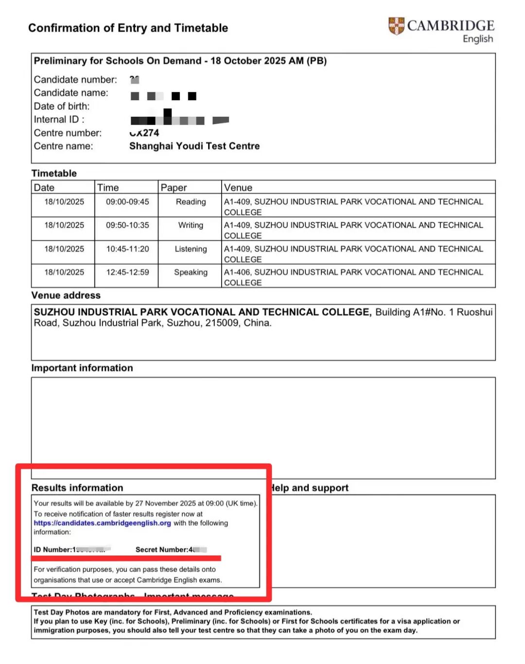 剑桥英语KET PET FCE CAE成绩查询指南