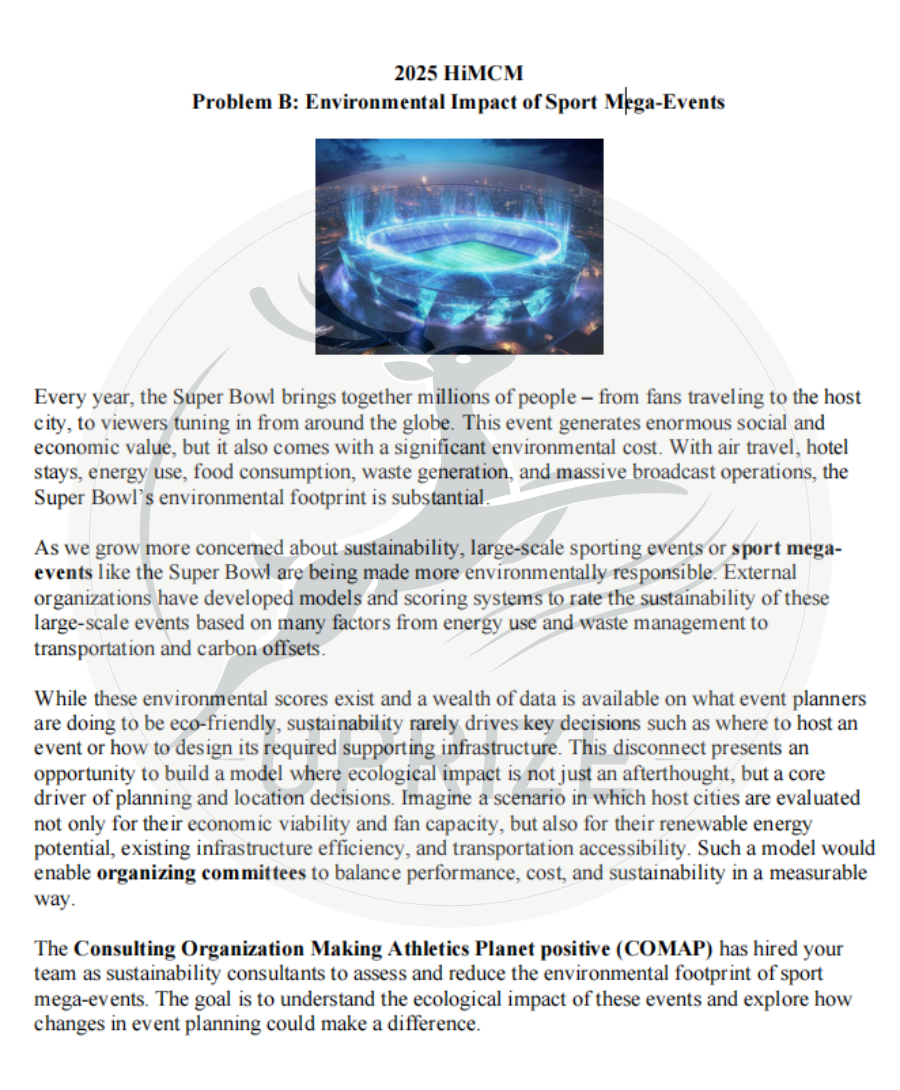 2025HiMCM比赛题目发布!14天冲刺,全球高中生都在抢的建模赛 2025HiMCM比赛题目发布!14天冲刺,全球高中生都在抢的建模赛