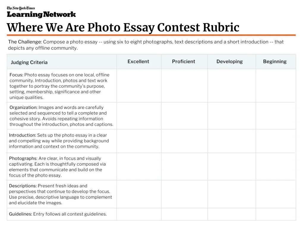 《纽约时报》摄影随笔比赛参赛指南:一文读懂规则、获奖范文与官方评分标准 《纽约时报》摄影随笔比赛参赛指南:一文读懂规则、获奖范文与官方评分标准