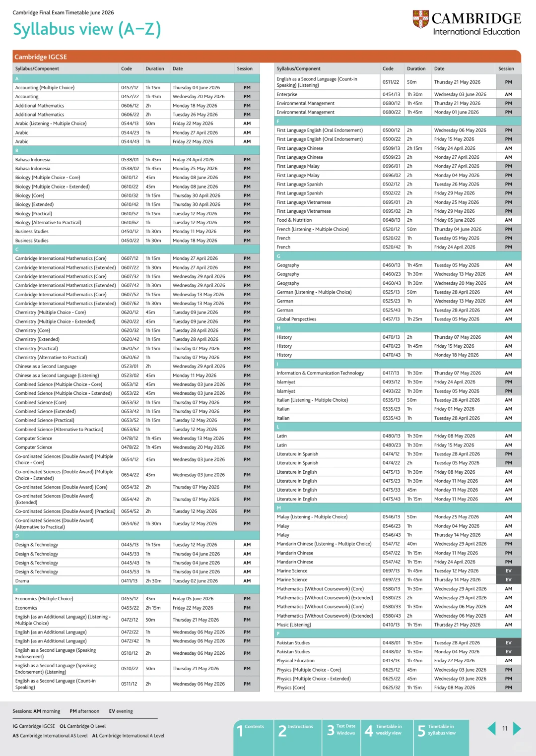 2026ALevel/IG夏季大考时间官宣，提前至4月开考！