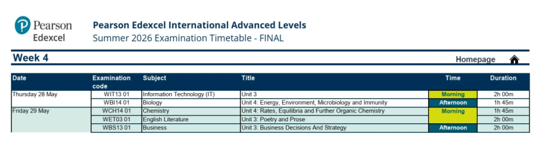 2026ALevel/IG夏季大考时间官宣，提前至4月开考！