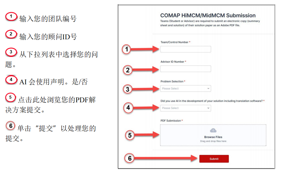2025HiMCM保姆级提交流程！参赛必看！