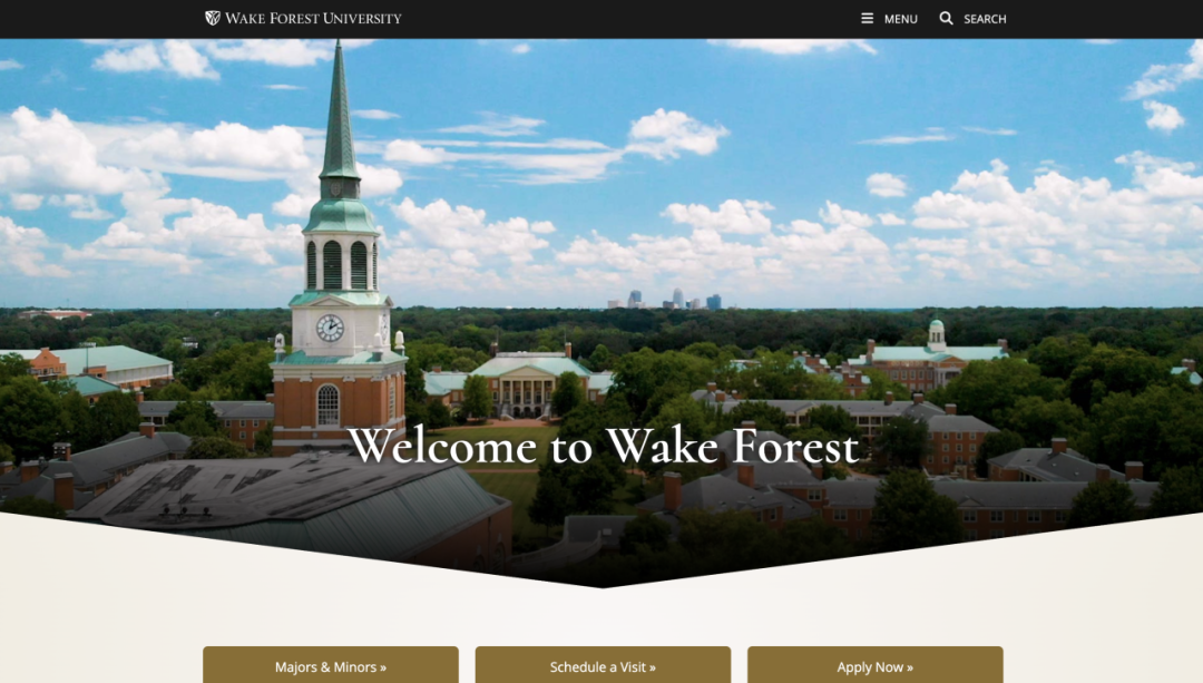 维克森林大学:美国南方的学术小镇 维克森林大学:美国南方的学术小镇