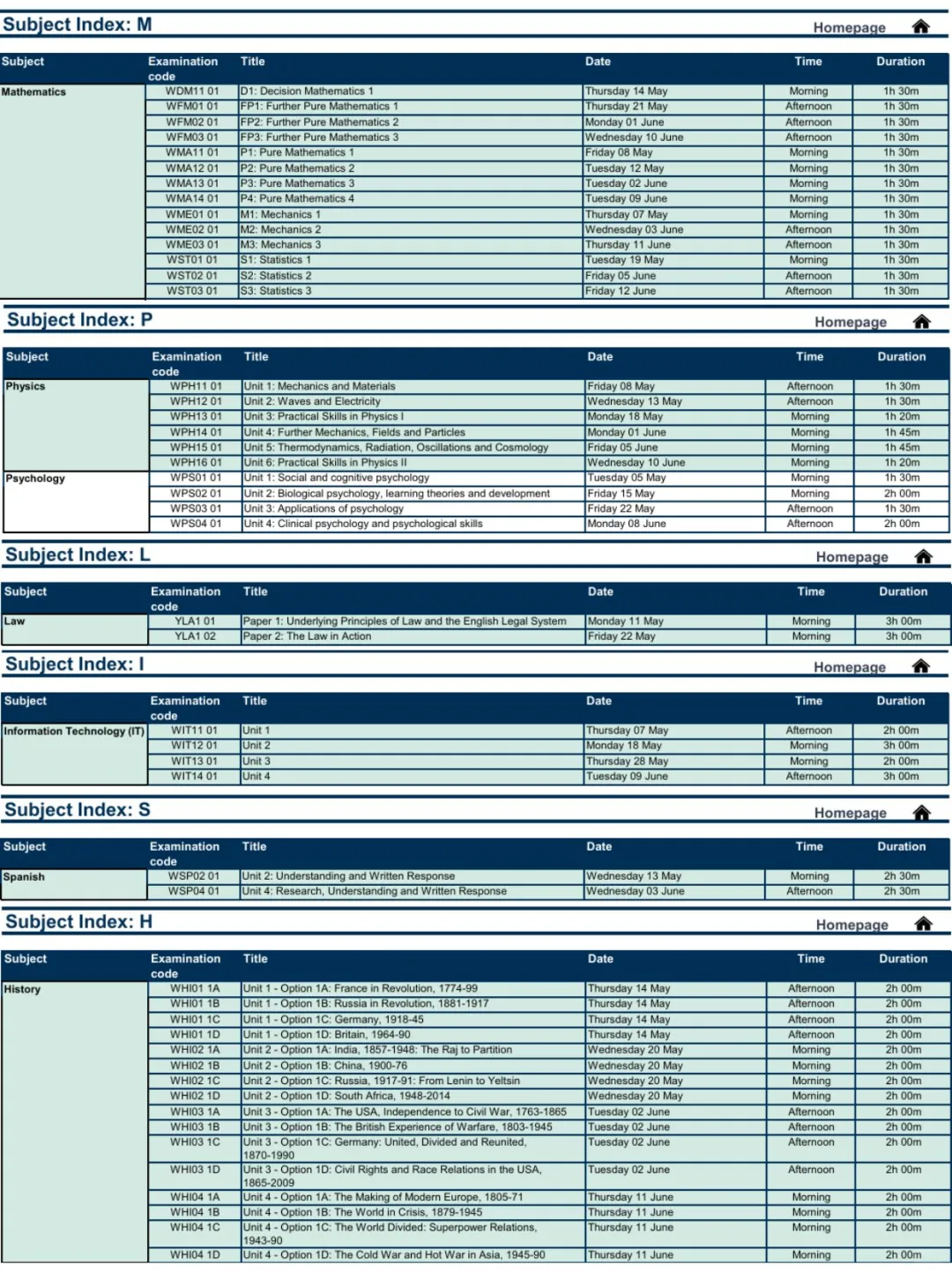 2026年ALevel夏季大考考试时间公布！附ALevel大考冲刺课程培训~
