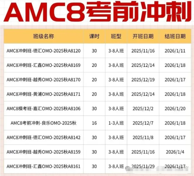 2026年AMC8数学竞赛报名开启!报名时间/报名方式/报名通道/代报名服务详情~ 2026年AMC8数学竞赛报名开启!报名时间/报名方式/报名通道/代报名服务详情~