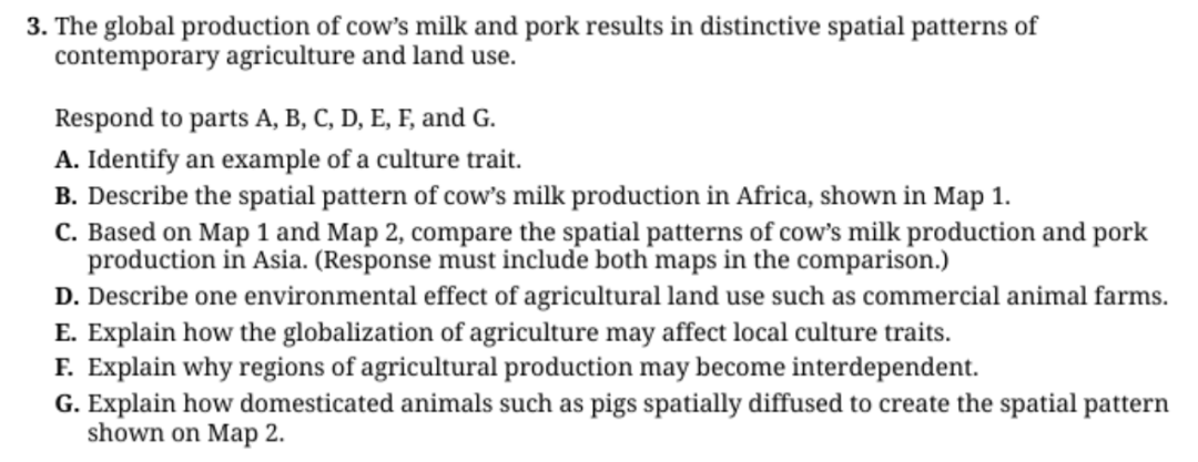 AP Human Geography 各章节重点 AP Human Geography 各章节重点
