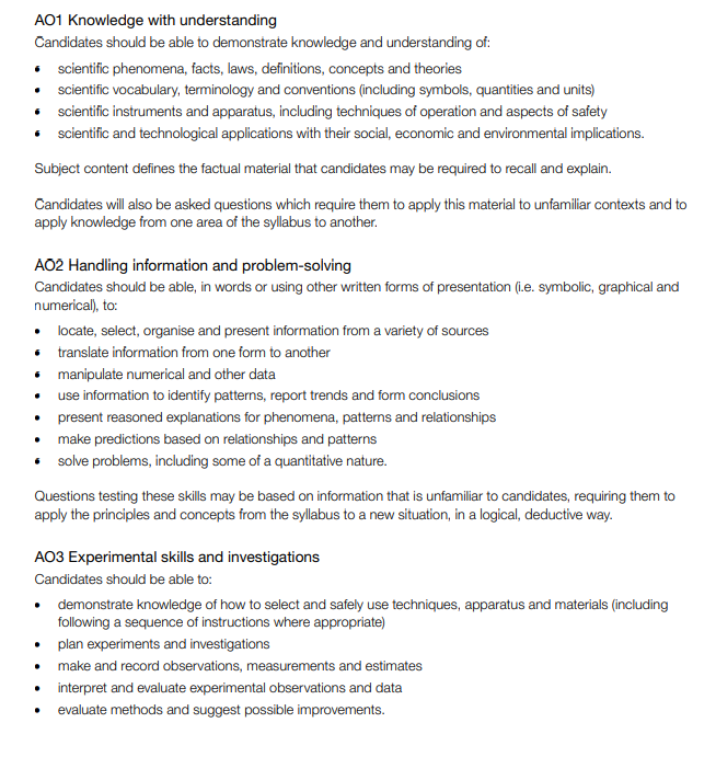 CIE考试局IGCSE科学科目2026-2028年考纲上线,考点“上新”了吗? CIE考试局IGCSE科学科目2026-2028年考纲上线,考点“上新”了吗?