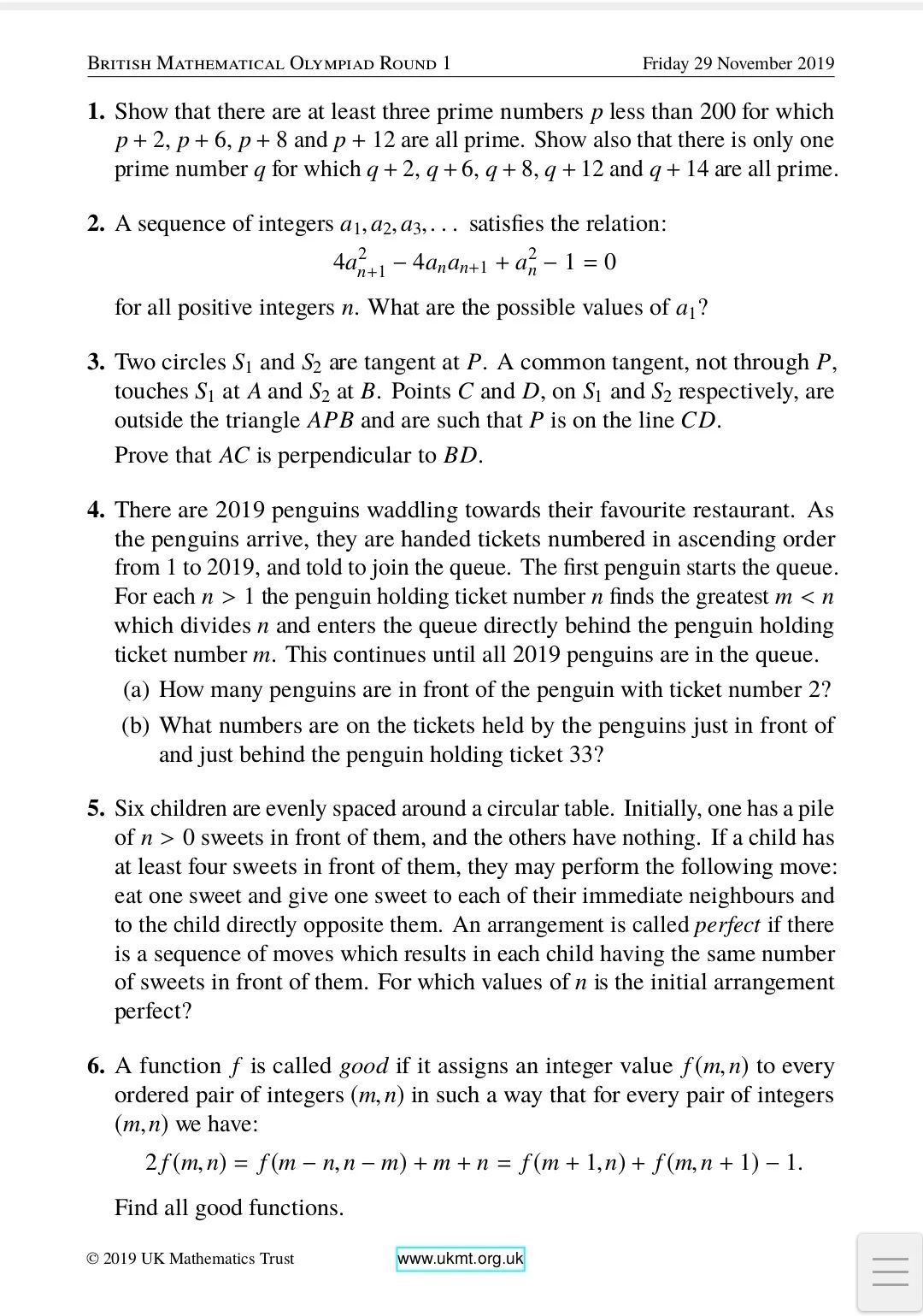 2025年英国奥数竞赛真题及答案出炉 2025年英国奥数竞赛真题及答案出炉