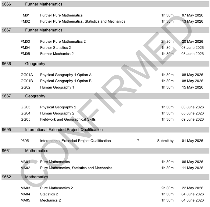 2026年alevel考试时间出炉:夏季大考全线提前!附机构alevel课程培训班 2026年alevel考试时间出炉:夏季大考全线提前!附机构alevel课程培训班