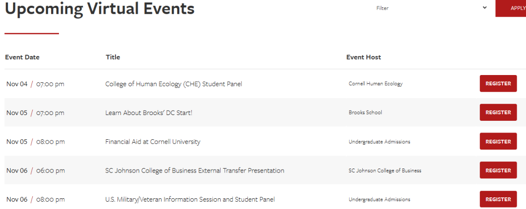 2025-2026美国TOP30综合性大学11月线上宣讲会汇总 | 绝不能错过的与招生官交流的宝贵机会！