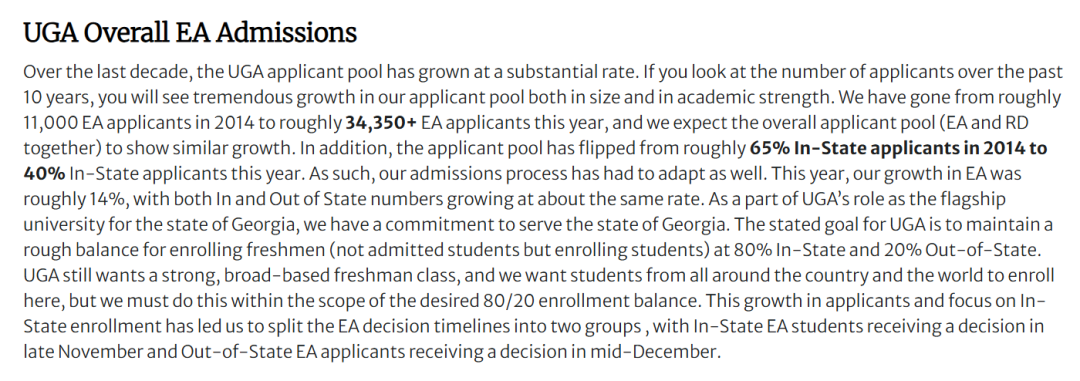 佐治亚大学 2026Fall EA数据出炉,申请人数破纪录,竞争激烈程度超预期! 佐治亚大学 2026Fall EA数据出炉,申请人数破纪录,竞争激烈程度超预期!