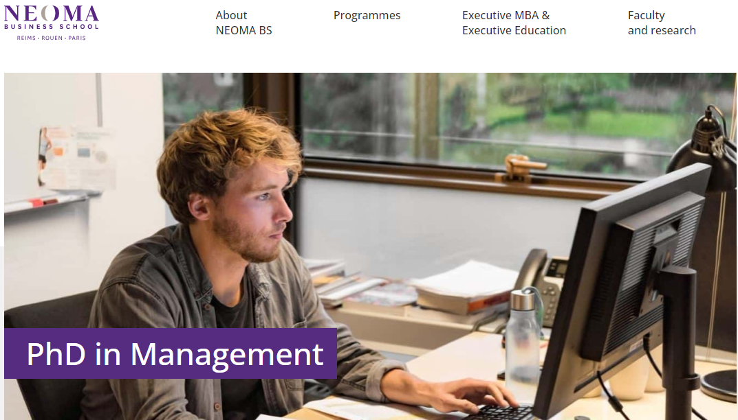 NEOMA诺欧高商4年制PhD管理学博士 - 兰斯/鲁昂/巴黎校区