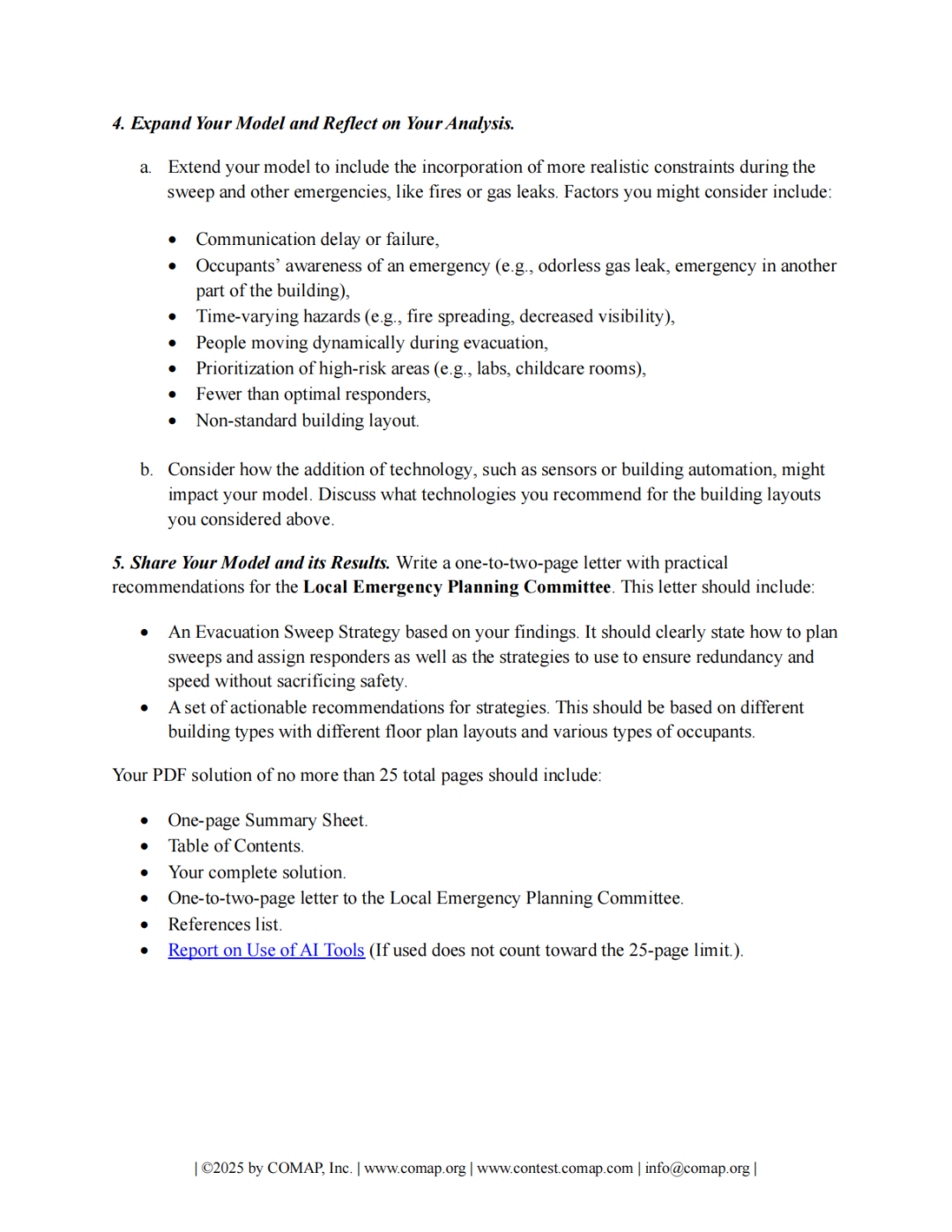 2025年HiMCMA题:紧急疏散清扫策略 2025年HiMCMA题:紧急疏散清扫策略