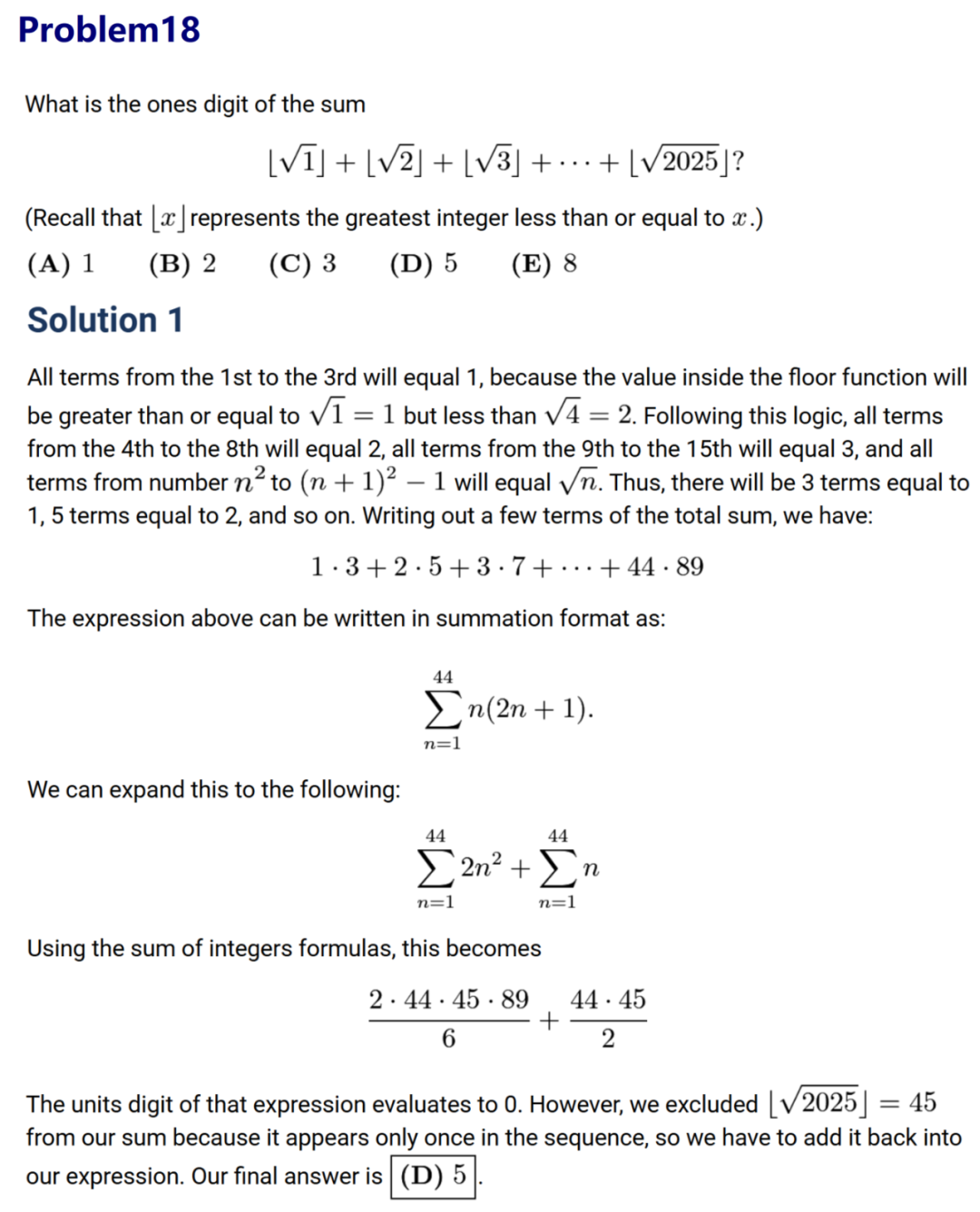 最新，2025AMC10B真题及详解