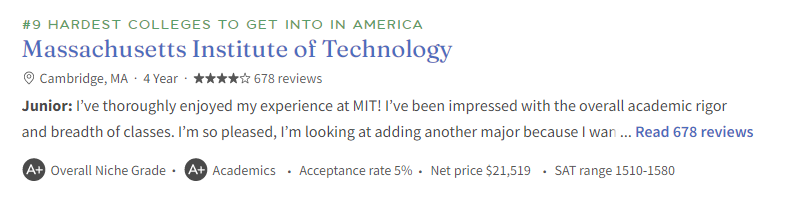 颠覆认知！美国大众点评发布最难进的10所美国大学，小心变陪跑炮灰！