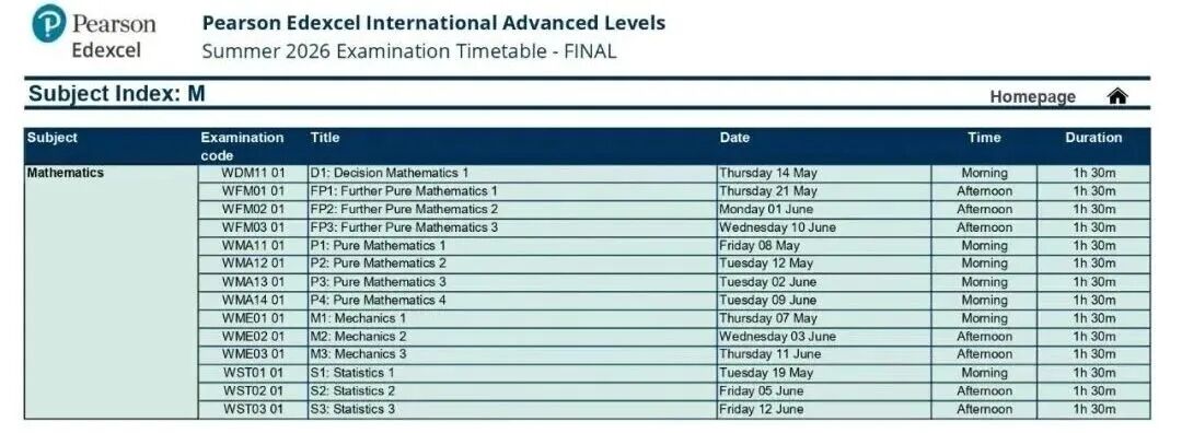 A-Level|2026年夏季大考时间提前!三大考试局最新安排汇总发布 A-Level|2026年夏季大考时间提前!三大考试局最新安排汇总发布