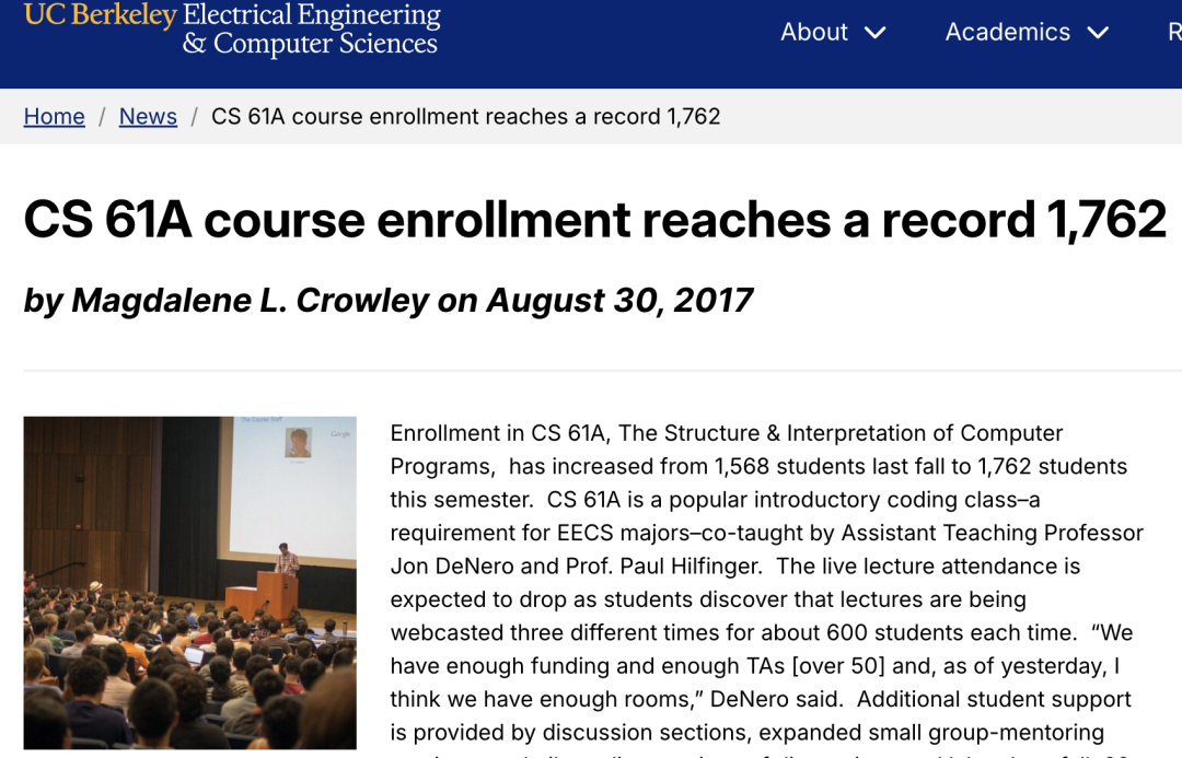 这门课是有多难?伯克利CS61A期中考试有人当堂“打手枪”、有人“爽到”出神 这门课是有多难?伯克利CS61A期中考试有人当堂“打手枪”、有人“爽到”出神