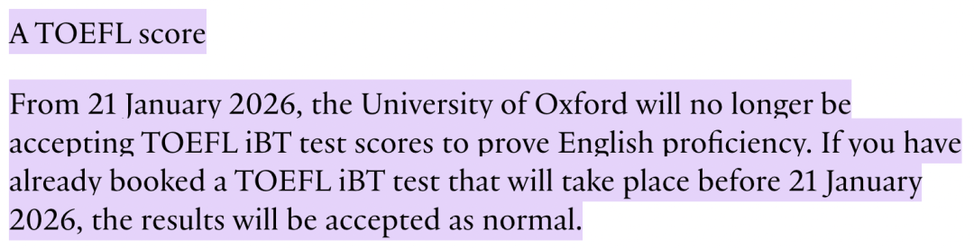 牛津、剑桥宣布:新托福(iBT)成绩不再被接受! 牛津、剑桥宣布:新托福(iBT)成绩不再被接受!