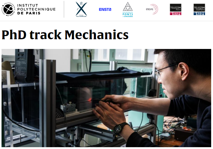 IP Paris五年制硕博PhD Track:力学 Mechanics IP Paris五年制硕博PhD Track:力学 Mechanics