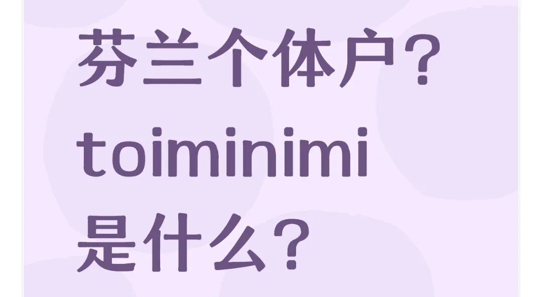 芬兰个体户？toiminimi是什么？