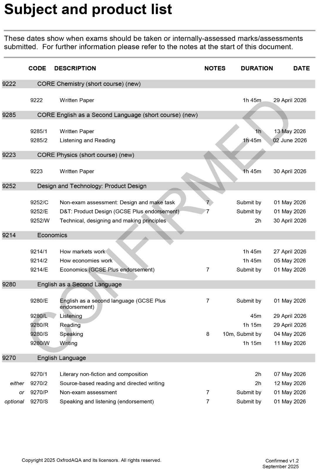 更新！2025年夏季IG&Alevel大考时间表全部出来了！