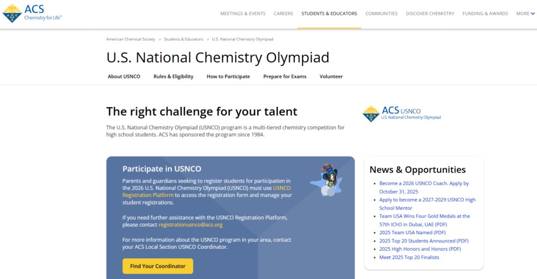 纠结 UKChO/CCC/USNCO?三大化学竞赛适配指南,英美加名校申请精准匹配 纠结 UKChO/CCC/USNCO?三大化学竞赛适配指南,英美加名校申请精准匹配