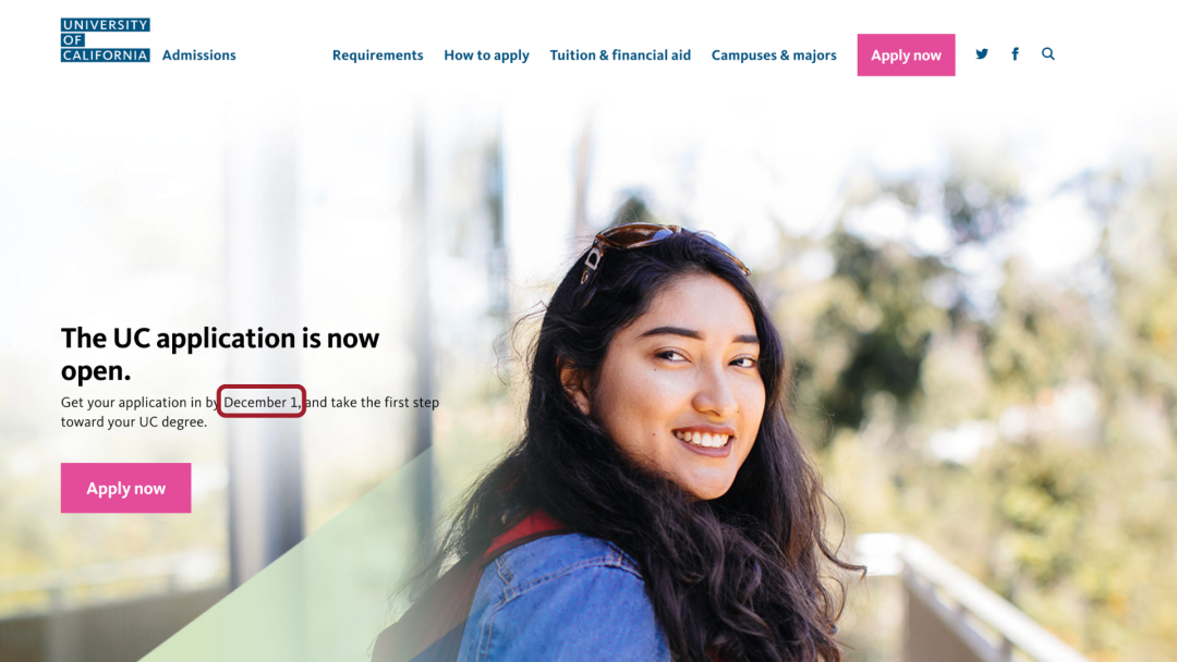 2025加州申请倒计时（12月1日）