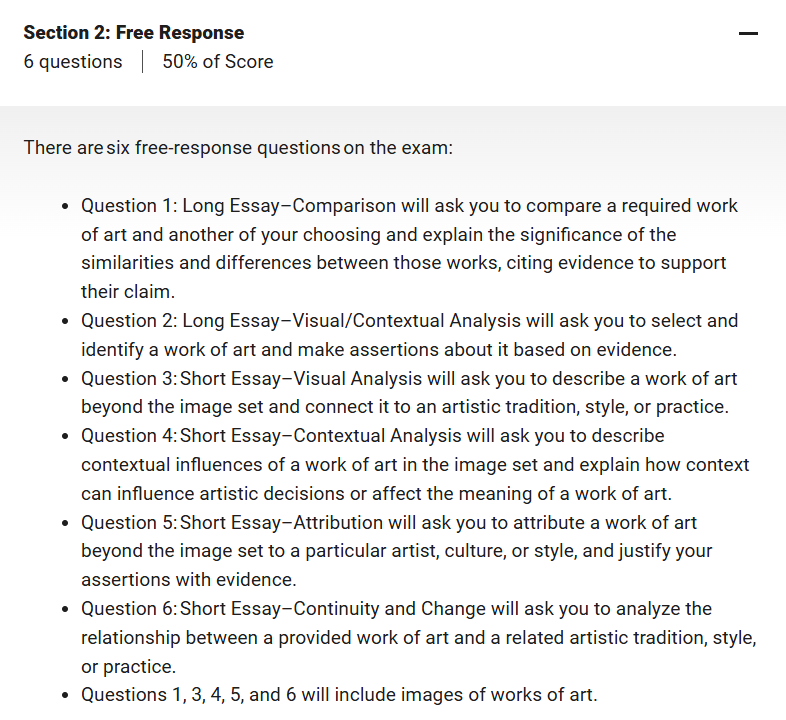 AP Art History 各章节重点 AP Art History 各章节重点