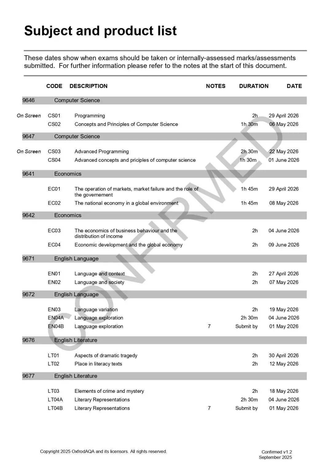 A-Level|2026年夏季大考时间提前!三大考试局最新安排汇总发布 A-Level|2026年夏季大考时间提前!三大考试局最新安排汇总发布