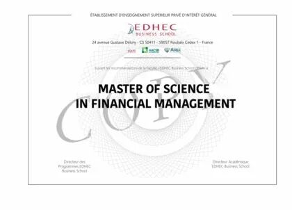 EDHEC北方高商在线英授硕士:数据管理与商业分析 EDHEC北方高商在线英授硕士:数据管理与商业分析