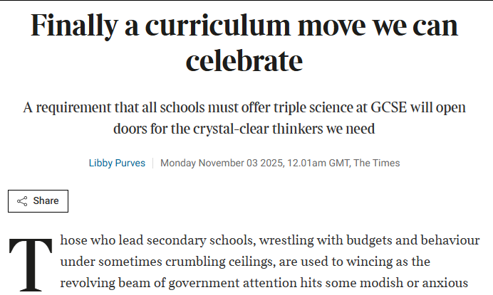 英国GCSE或迎来重要改革:三重科学或将成为“所有学生的必修”