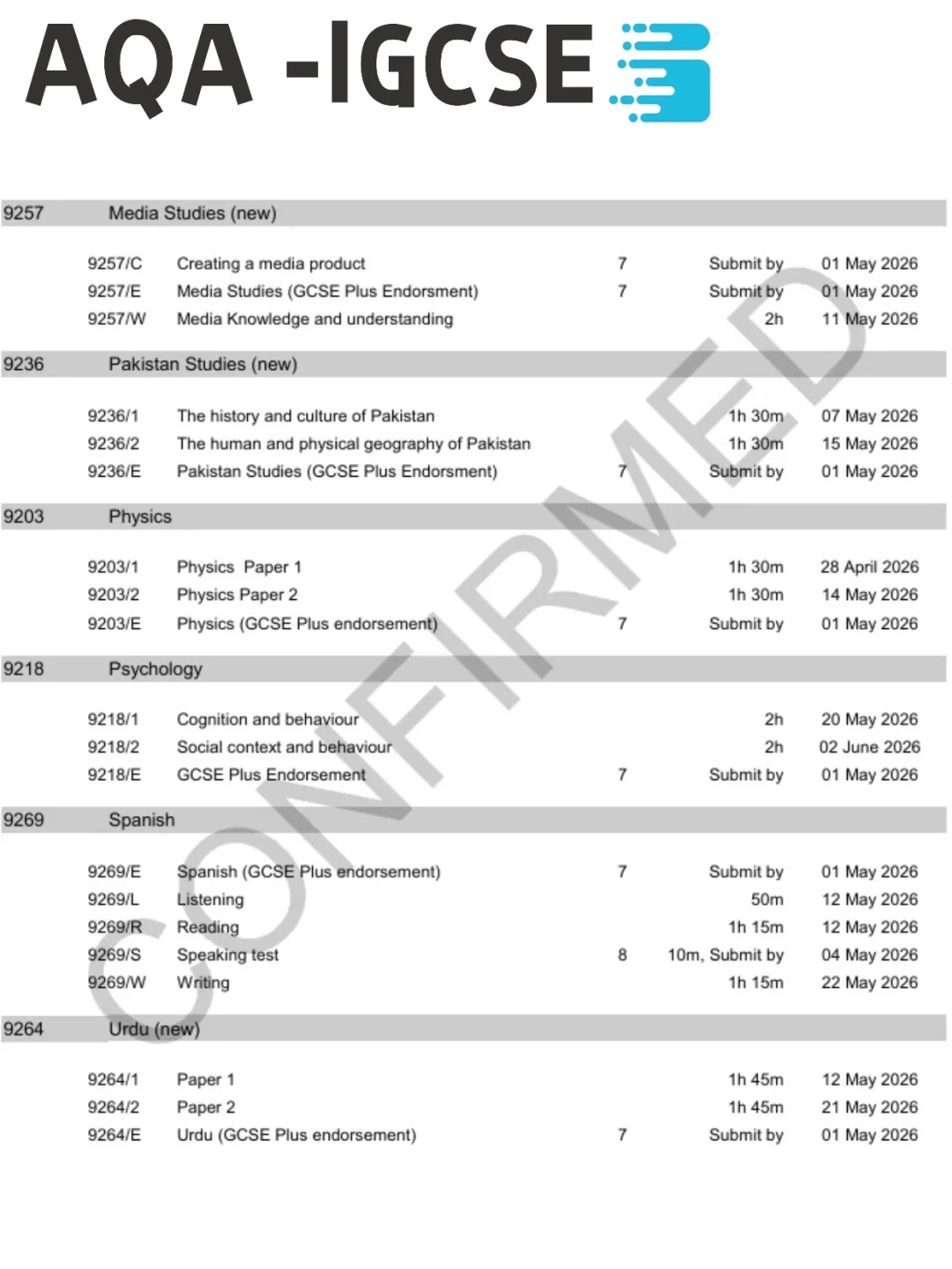 2026ALevel/IG夏季大考时间官宣，提前至4月开考！