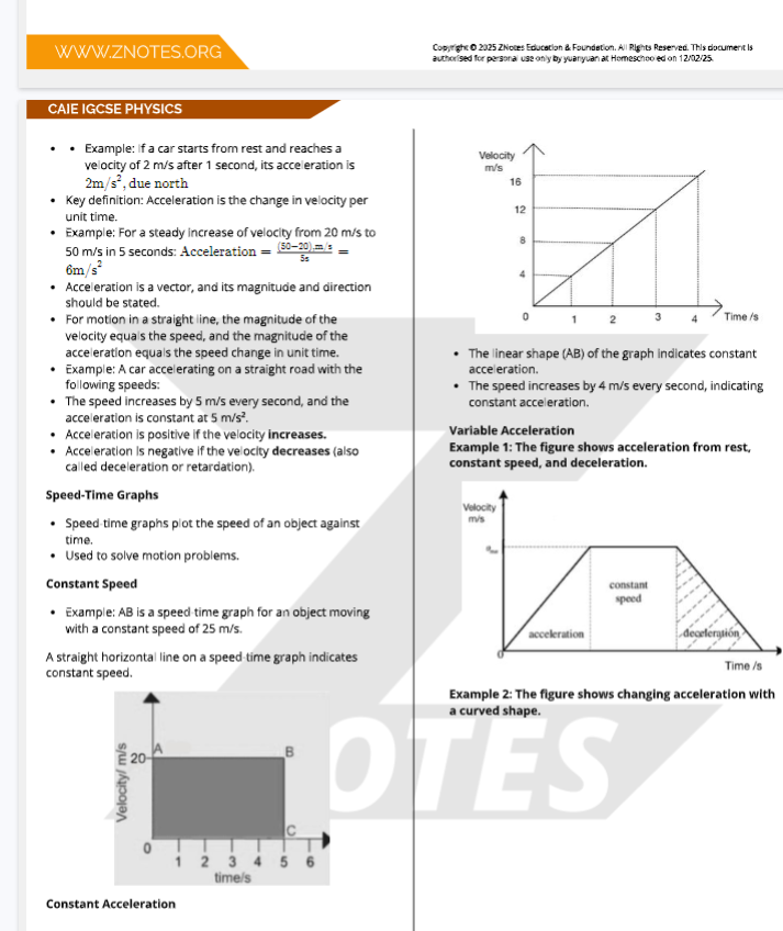 IGCSE物理所有知识点总结!刷完这些必拿A*! IGCSE物理所有知识点总结!刷完这些必拿A*!